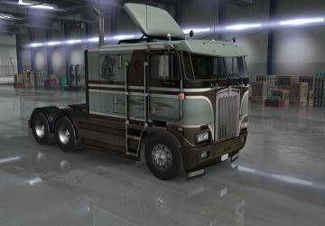 Мод Текстуры и интерьер для Kenworth k100 E версия 1.0 для American Truck Simulator (v1.35.x, - 1.37.x)