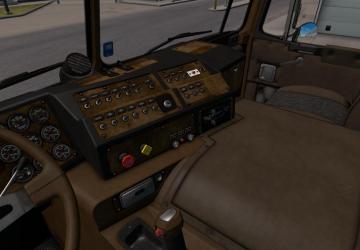 Мод Текстуры и интерьер для Kenworth k100 E версия 1.0 для American Truck Simulator (v1.35.x, - 1.37.x)