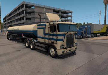 Мод Текстуры и интерьер для Kenworth k100 E версия 1.2 для American Truck Simulator (v1.38.x)