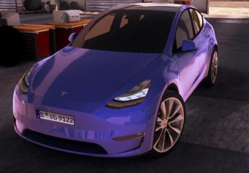 Мод Tesla Model Y 2021 версия 1.1 для American Truck Simulator (v1.49.x)