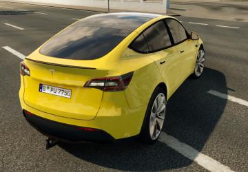 Мод Tesla Model Y 2021 версия 1.3 для American Truck Simulator (v1.50.x)