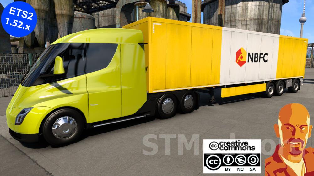 Скачать мод Tesla Semi Truck версия 1.0 Fix для American Truck