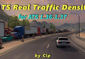 Мод Real Traffic Density версия 1.37 для American Truck Simulator (v1.37.x)