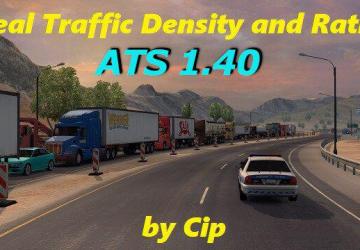 Мод Real Traffic Density версия 1.40 для American Truck Simulator (v1.40.x)