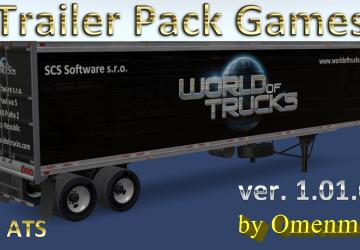 Мод Trailer Pack Games версия 1.01 для American Truck Simulator (v1.28.x, - 1.31.x)