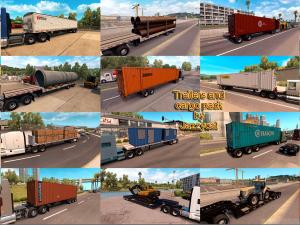 Мод Trailers and Cargo Pack версия 1.8 для American Truck Simulator (v1.28.x, 1.29.x)