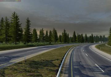 Мод Tree improved 4k версия 1.0 для American Truck Simulator (v1.46.x)