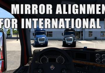 Мод Укороченные зеркала для International LT версия 1.0 для American Truck Simulator (v1.41.x)