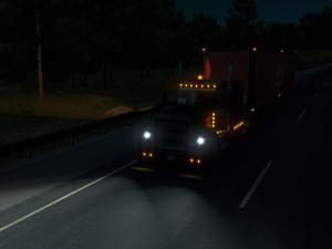 Мод Улучшенный свет всего транспорта версия 2.0 для American Truck Simulator (v1.6)