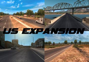 Карту US Expansion (C2C Compatible) версия 2.6 для American Truck Simulator (v1.35.x)