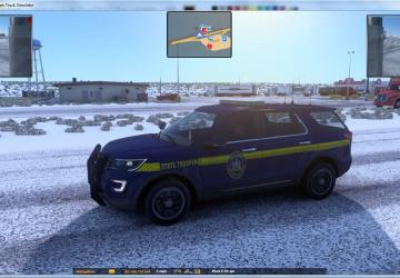 Мод US State Police Pack версия 1.0 для American Truck Simulator (v1.43.x)