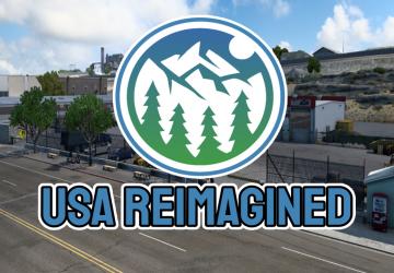 USA Reimagined версия 1.0 для American Truck Simulator (v1.41.x)
