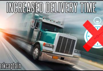 Мод Увеличенное время доставки версия 2.9 для American Truck Simulator (v1.55.x)