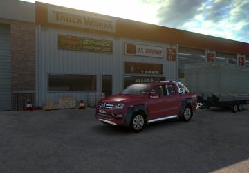 Мод Volkswagen Amarok V6 версия 1.1 для American Truck Simulator (v1.32.x, - 1.34.x)