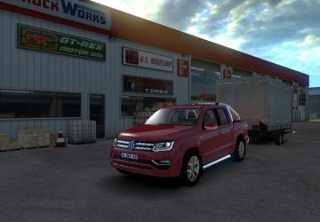 Мод Volkswagen Amarok V6 версия 1.1 для American Truck Simulator (v1.32.x, - 1.34.x)