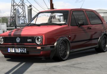 Мод Volkswagen Golf GTI MK2 версия 1.5.1 для American Truck Simulator (v1.49.x)