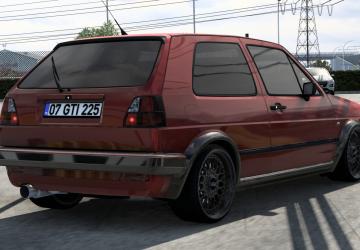 Мод Volkswagen Golf GTI MK2 версия 1.5.1 для American Truck Simulator (v1.49.x)