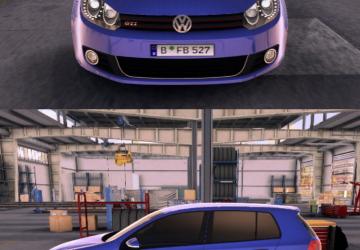 Мод Volkswagen Golf Mk6 GTI версия 1.1 для American Truck Simulator (v1.49.x)