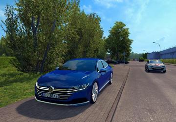 Мод Volkswagen Passat CC 2013 + Arteon 2018 версия 1.0 для American Truck Simulator (v1.32.x, - 1.34.x)