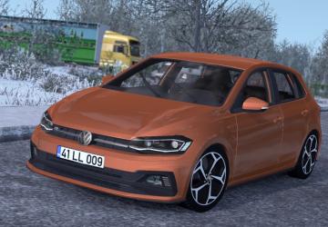 Мод Volkswagen Polo 2018 версия 2.1 для American Truck Simulator (v1.49.x)
