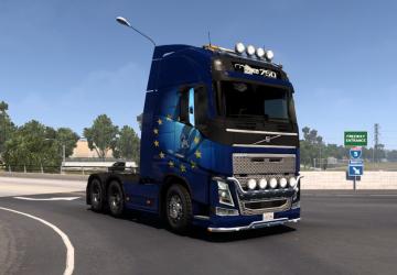 Мод Volvo FH16 2009/2012 версия 1.0 для American Truck Simulator (v1.40.x, 1.41.x)