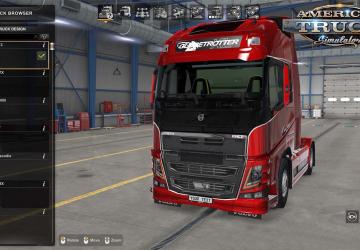 Мод Volvo FH16 2012 версия 1.0 для American Truck Simulator (v1.45.x)