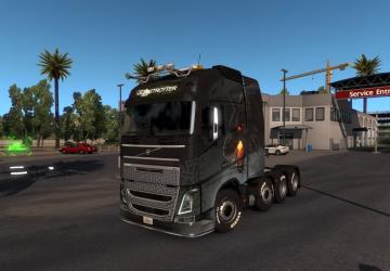 Мод Volvo FH16(2012 и 2009) Trucks версия 6.0 для American Truck Simulator (v1.38.x)