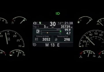 Мод Volvo VNL 2019 Improved Dashboard версия 1.2 для American Truck Simulator (v1.46.x)