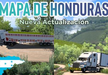 West Of Honduras Map версия 6.2 для American Truck Simulator (v1.46.x)