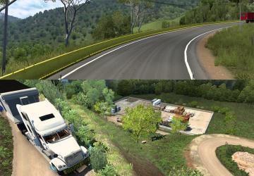 West Of Honduras Map версия 6.2 для American Truck Simulator (v1.46.x)