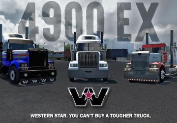 Мод Western Star 4900 EX версия 1.5 для American Truck Simulator (v1.54.x, 1.55.x)