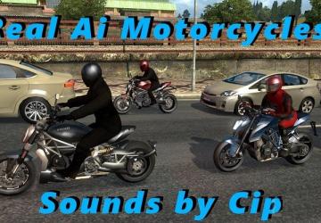 Мод Звуки для  Motorcycle Traffic Pack версия 1.8 для American Truck Simulator (v1.29.x, - 1.33.x)