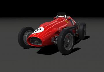 Мод 1952 Ferrari 500 F1/F2 версия 1.04 для Assetto Corsa