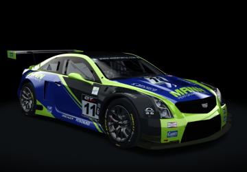 Мод Cadillac ATS VR GT3 версия 1.1 для Assetto Corsa