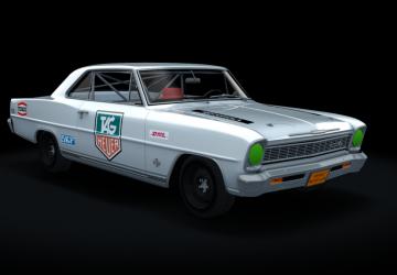 Мод Chevy II Nova SS 1966 Race версия 1.0 для Assetto Corsa