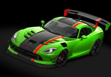 Мод Dodge Viper ACR ’16 Extreme Package | Redd Tuned v1.0 для Assetto Corsa