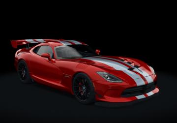 Мод Dodge Viper ACR Twin Turbo 2016 версия 2.0.1 для Assetto Corsa