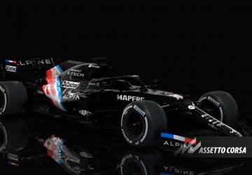 Мод F1 2021 Alpine A521 версия 1.2 для Assetto Corsa