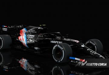Мод F1 2021 Alpine A521 версия 1.2 для Assetto Corsa