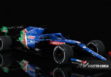 Мод F1 2021 Alpine A521 версия 1.2 для Assetto Corsa