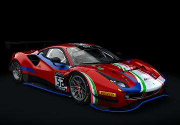 Мод Ferrari 488 GT3 ACC Sprint версия 2.0 для Assetto Corsa