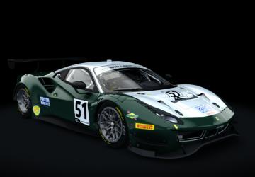 Мод Ferrari 488 GT3 ACC Sprint версия 2.0 для Assetto Corsa