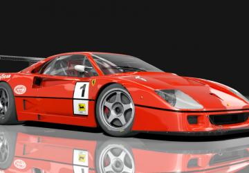 Мод Ferrari F40 Competizione версия 1.7 для Assetto Corsa