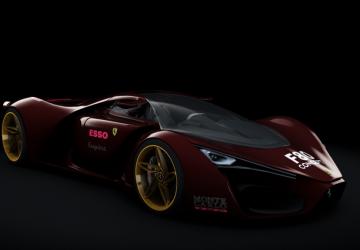 Мод Ferrari F80 Concept Remaster версия 1.1 для Assetto Corsa