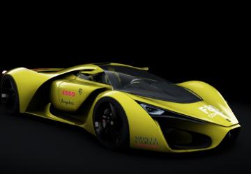 Мод Ferrari F80 Concept Remaster версия 1.1 для Assetto Corsa