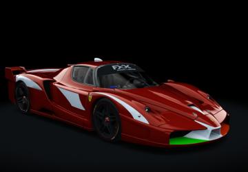 Мод Ferrari FXX Evoluzione 2008 версия 1.1 для Assetto Corsa