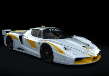 Мод Ferrari FXX Evoluzione 2008 версия 1.1 для Assetto Corsa