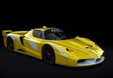 Мод Ferrari FXX Evoluzione 2008 версия 1.1 для Assetto Corsa