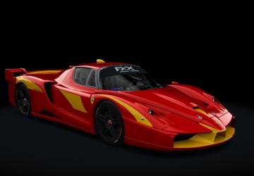 Мод Ferrari FXX Evoluzione 2008 версия 1.1 для Assetto Corsa