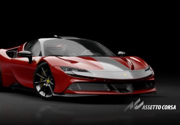 Мод Ferrari SF90 Stradale Assetto Fiorano для Assetto Corsa